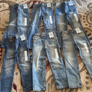 Lot of (6) pairs of boys size 6 Cat & Jack jeans - all new with tags.